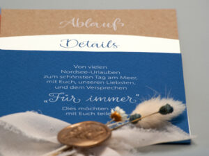 Hochzeitseinladung, Grafikdesign Verl