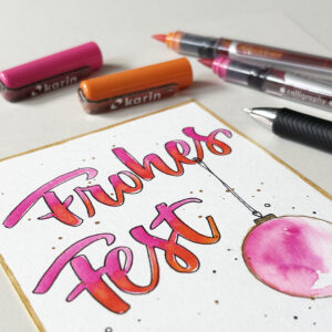 Handlettering Workshop, Weihnachten, Weihnachtskarten, Geschenkanhänger